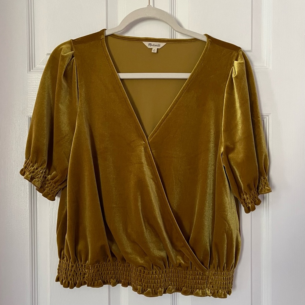 Madewell velvet top